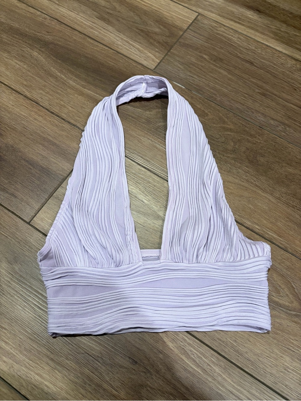 Purple halter top